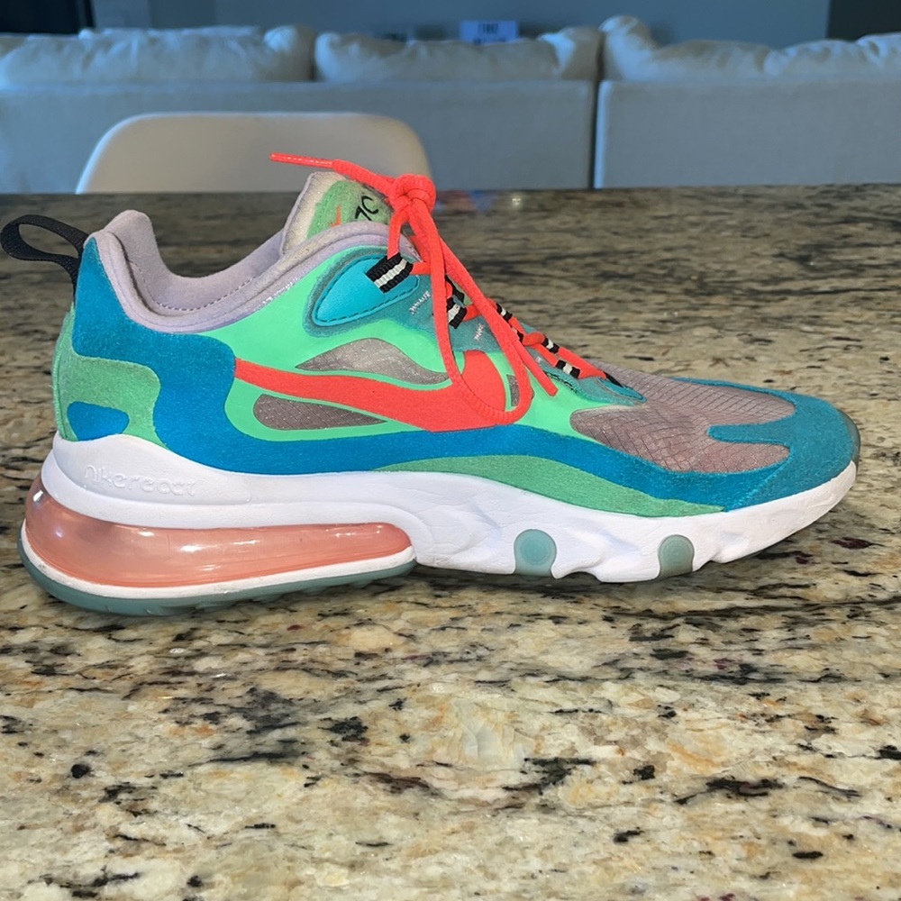 Nike Air Max 270 React Women's Sneakers - Multicolor - Picture 8 of 14